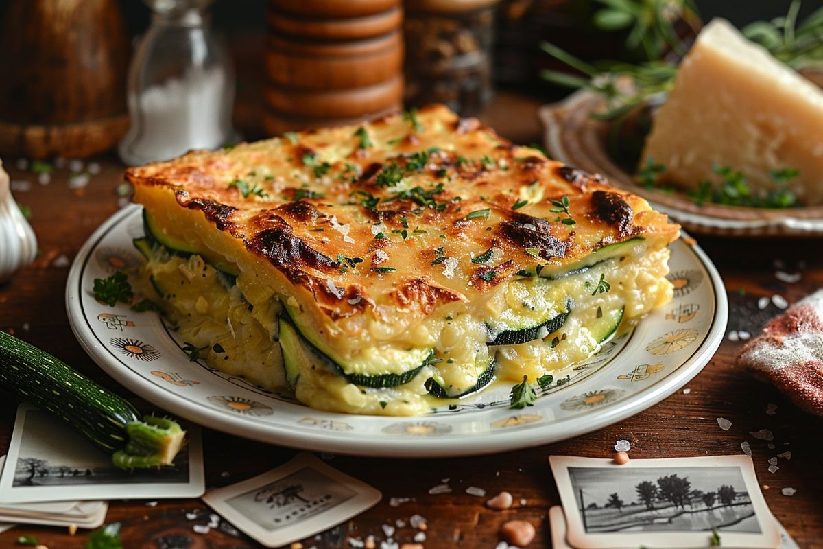 Cuisiner un gratin de courgettes comme le faisait grand-mère : un lien familial