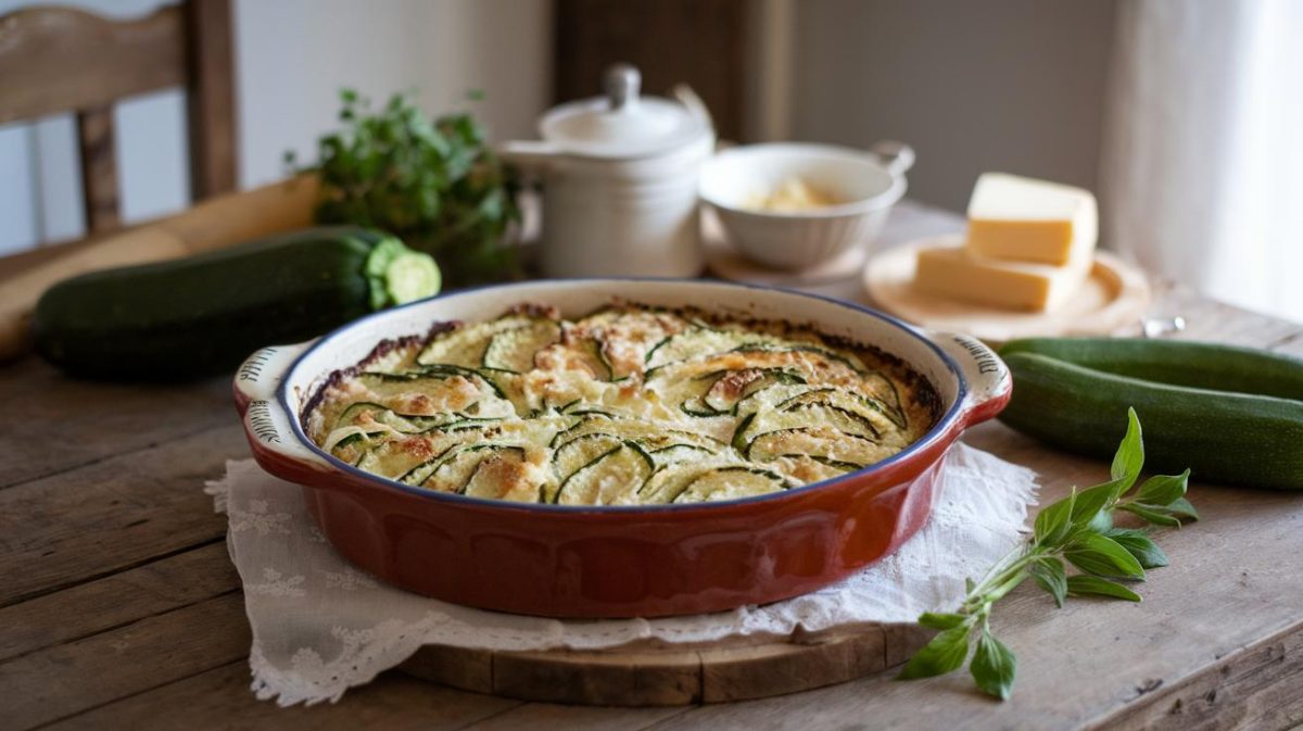 le gratin de courgettes familial, une recette de grand-mère qui traverse les générations